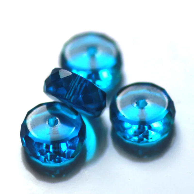 StreBelle AAA 4x8mm Tyre Shape Crystal Lampwork Glass Loose Beads 50pcs/Lot For Jewelry Making DIY Jewelry Findings