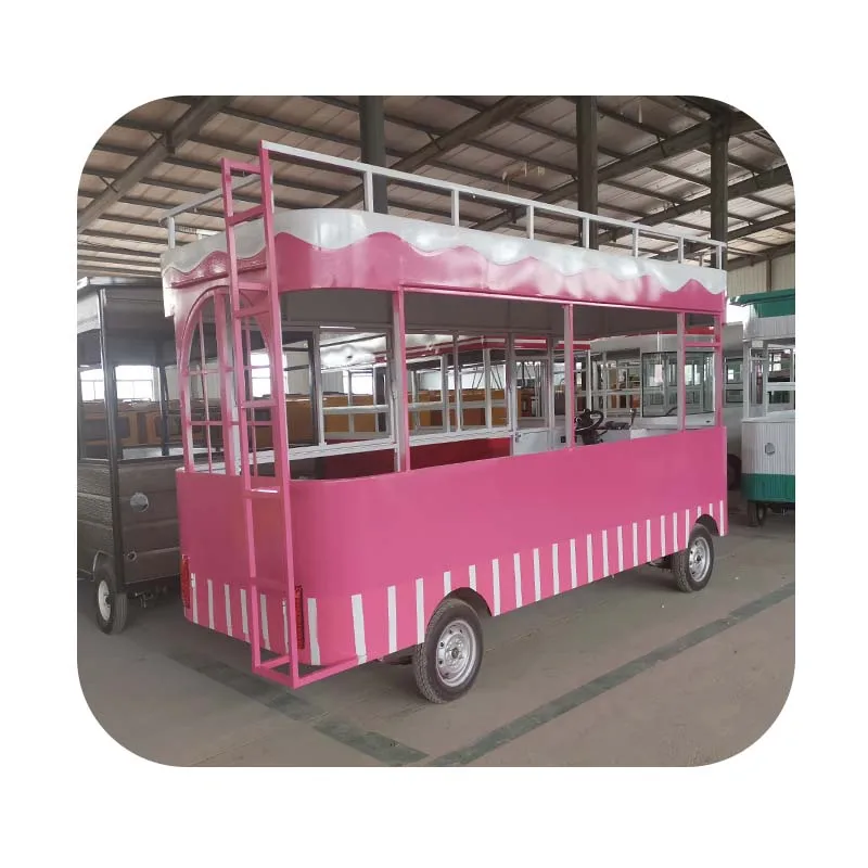 شاحنة طعام تجارية متنقلة جديدة لعام 2025، متجر جانبي للشارع، شاي الحليب، الآيس كريم، عربة القهوة، عربة الوجبات الخفيفة