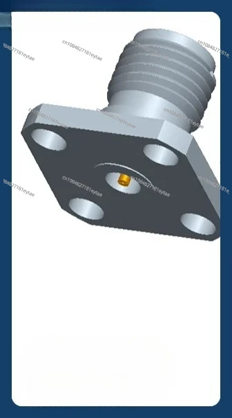 1.85mm female detachable connector/compatible with glass beads/8.6mm four hole flange/65G