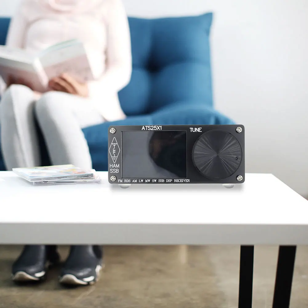 ATS25X1 Полнодиапазонный DSP радиоприемник FM/LW/MW/SSB приемник Si4732 Чип цифрового радио 2,4-дюймовый сенсорный экран Встроенный аккумулятор