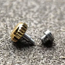 Watch Replacement  Repair Parts For Rolex Watch Head Time Button Diameter 6.0mm Accessories Mechanical Metal 2 Colors