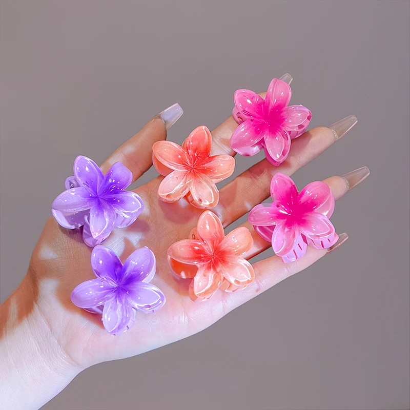 Fashion Women Beach Vacation Bohemia Hair Clips Hair Claw Crab Girls Flower Sweet Hair Claw Hairpin Women Girls Accessories
