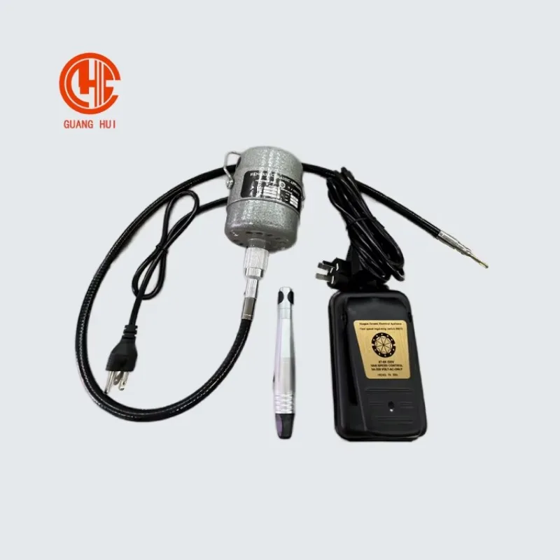 【New】Paulida 150W Gray Metal Hanging Grinder 220V Rotary Jewelry Polishing Machine with Pedals 2.8kg