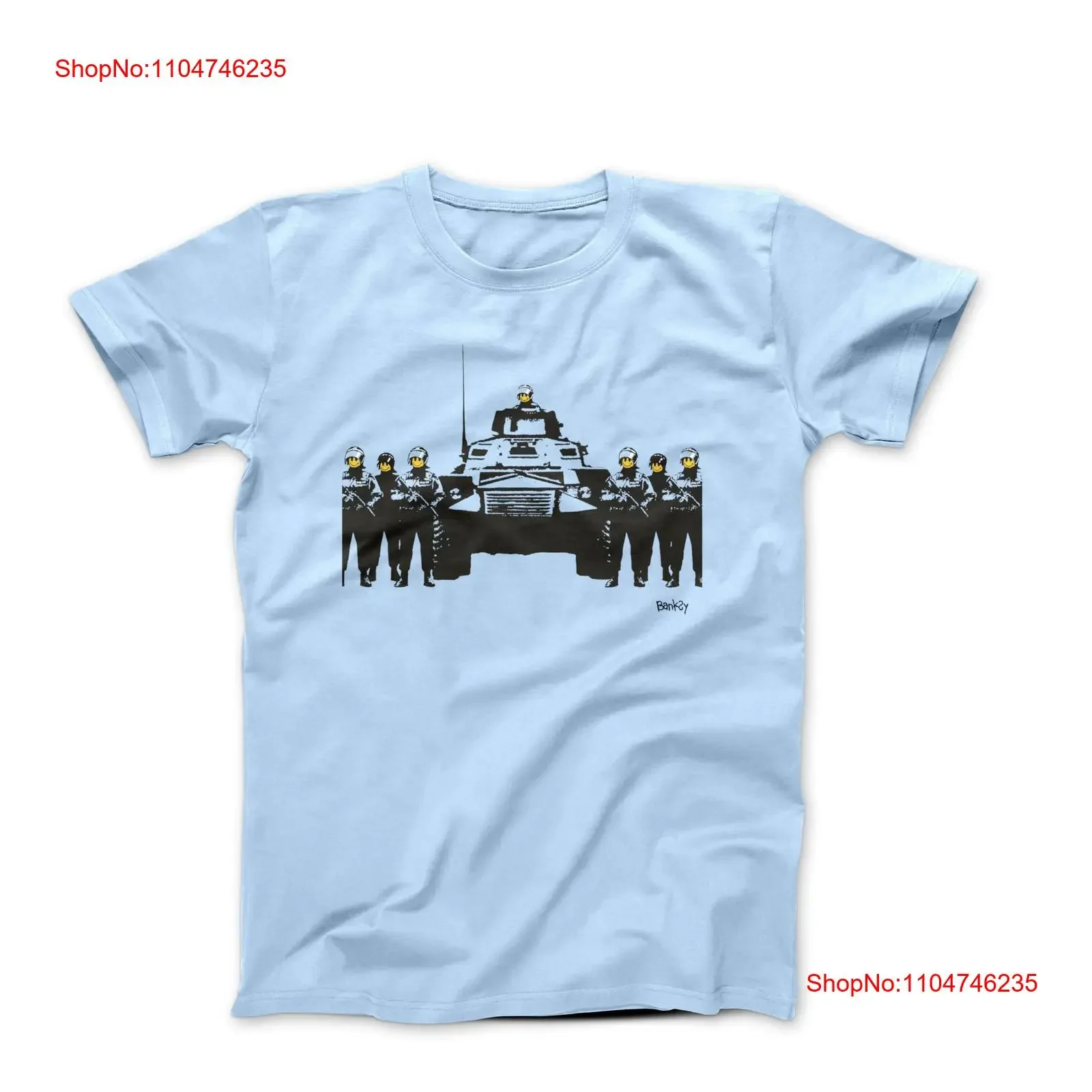 Banksy Have A Nice Day Street Art T shirt vintage Washed Top For Everyday Wear homme Soft Casual Slightly designer clothes