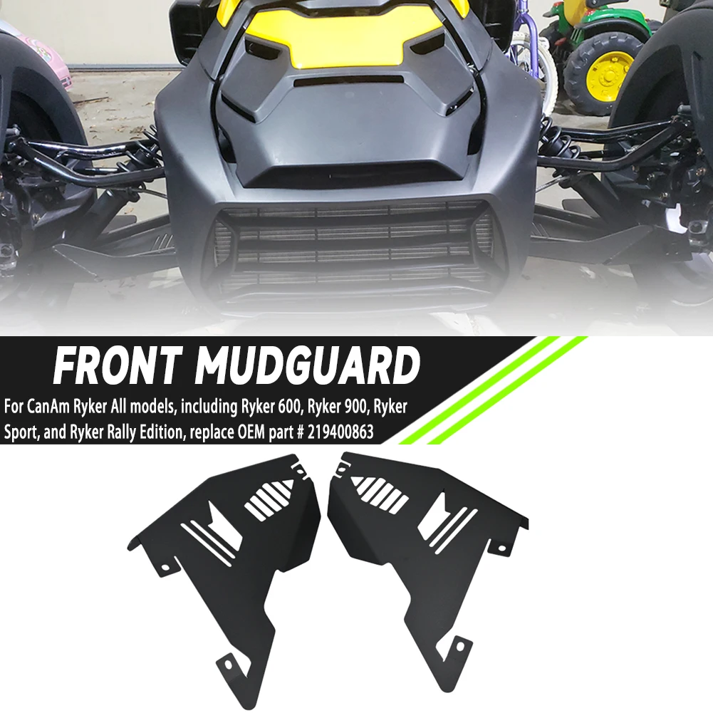 

For Can-Am Ryker Bikes All Models Rally/Sport Edition 600/900 Motorcycle Modified Parts Aluminum Front Splash Guard Protector
