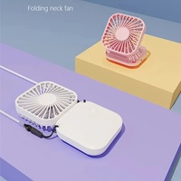 Mini Folding Portable Neck Fan with 3 Speeds USB Charging for Travel Indoor And Outdoor Cooling Handheld Fan Accessory