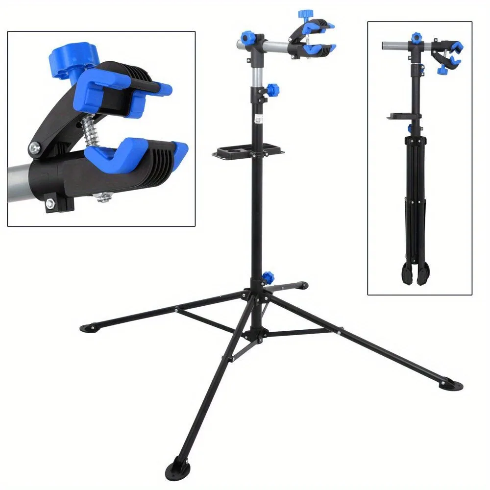 

Bike Repair Stand Bicycle Workshop Stand Adjustable Maintenance Rack w/Tool Tray