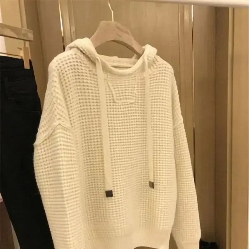 Knit Sweater Male Pullovers Plain Solid Color Men\'s Clothing Hoodies Coat Jacket Red Fashion 2024 High Quality Replica Elegant A