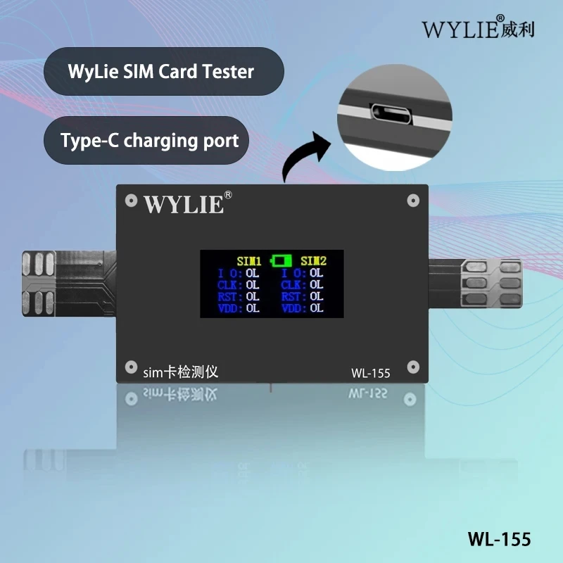 

Тестер SIM-карты WYLIE WL-155 для iPhone 14-17, Android-серия, тестирование всего машин Plug-and-Play