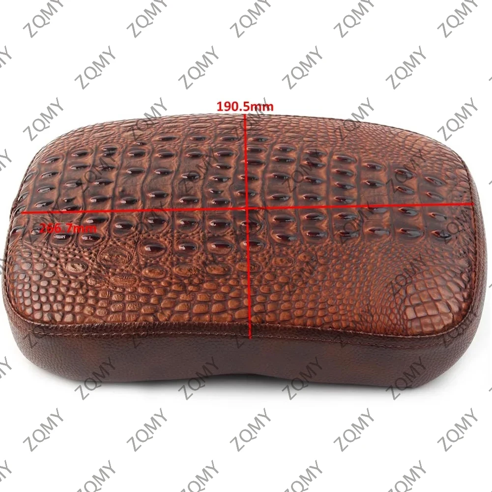 Motorbike Rear Passenger Pillion Pad Fender Seat 8 Suction Cup For Harley-Davidson Motorcycle Cruiser Chopper Bobber Sportster