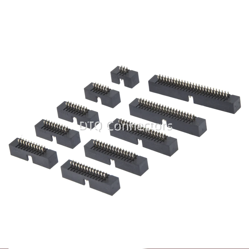 10Pcs/lot DC3 1.27 mm Pitch IDC Box Pin Header Connector Straight Pin DC3 1.27mm Double Row Male Socket DC3 HEADERS 2x3-25Pin