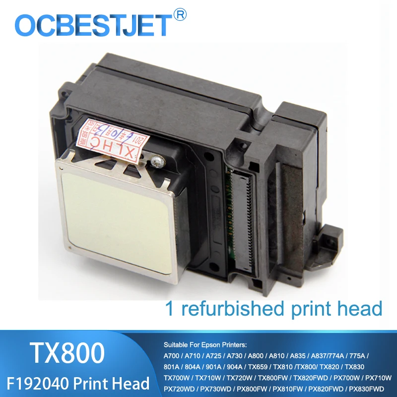 For Epson TX800 Print Head F192040 DX8 DX10 UV Printhead TX710W TX720 TX820 PX720DW PX730DW TX700W TX800FW PX700WD UV Printer