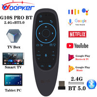 Woopker G10S PRO BT Air Mouse Intelligent Voice Remote Control Wireless 2.4G/Bluetooth 5.0 Gyro Learning H96 T95 Android TV Box