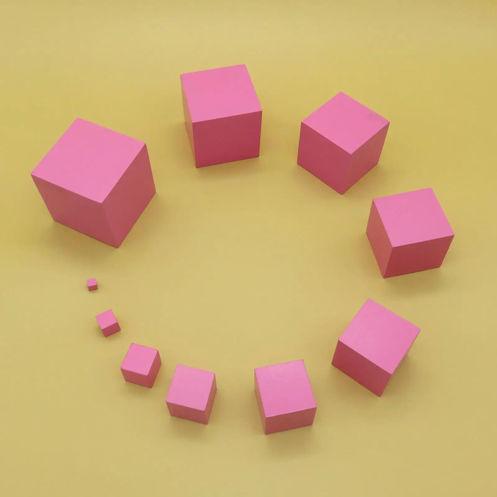 لعبة مطابقة حجم البرج الوردي لتعلم مونتيسوري لمرحلة ما قبل المدرسة للأولاد والبنات #4