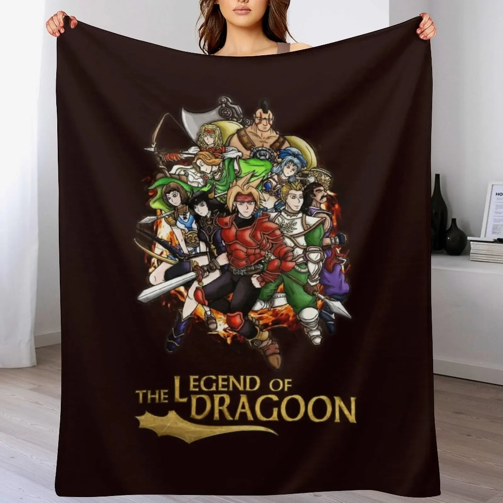 The Legend of Dragoon Heroes Throw Blanket Spring Fall Cozy Throw Blanket for Couch