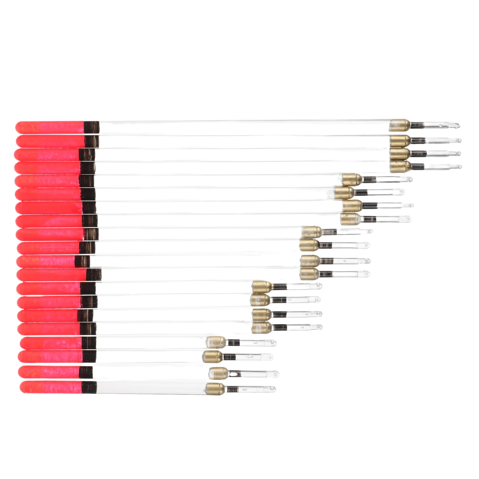 

20 Pcs Fishing Floats Lightweight Hollow Straight Tube Plastic Fishing Tackle Saltwater Freshwater Gear Accessories