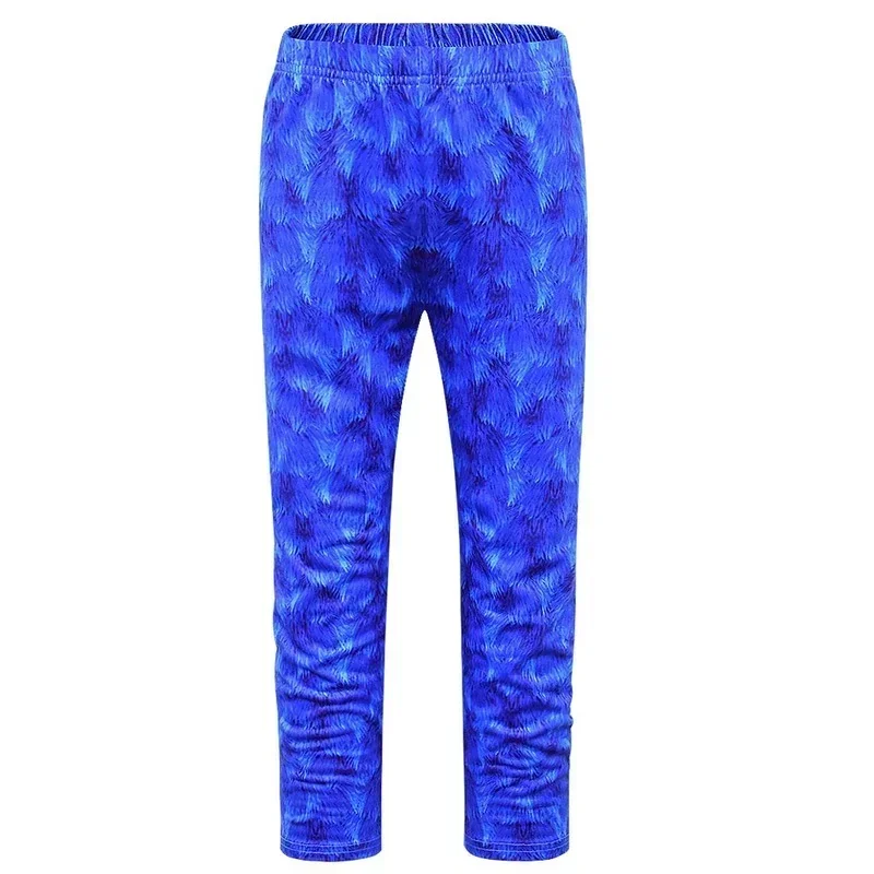 สีฟ้าอะนิเมะเครื่องแต่งกายเด็กเกมกางเกงสูทฮาโลวีนเครื่องแต่งกายสําหรับเด็กคอสเพลย์สูท