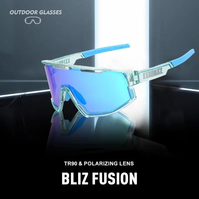 B Bliz Polarisierte MTB-Fahrrad-Sonnenbrille für Herren und Damen, Sport, modisch, UV400-Brille, Mountainbike, Rennrad, Reiten, Sonnenbrille, 3-Gläser – Detail 3