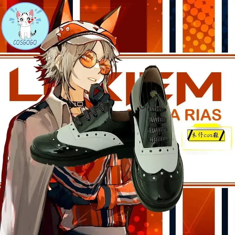 Vtuber NIJISANJI Shu Yamino/ Lucca Maria /Kuzuha/Mysta Rias Cosplay Shoes Boots Women Men Halloween Role Play PU Leather