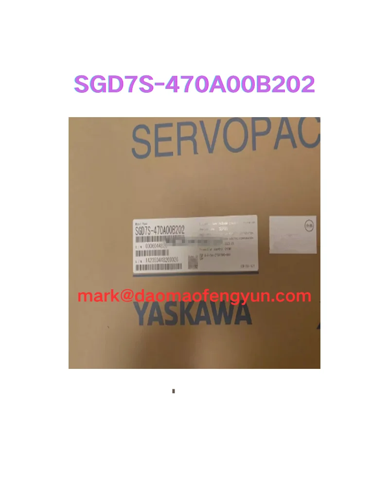 SGD7S-470A00B202 New servo motor, fast delivery, DHL/FEDEX/UPS