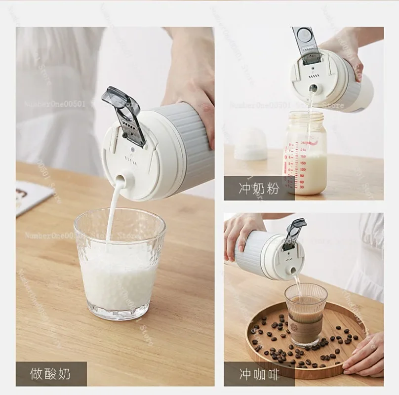 316 Portable Type C Electric Heating Water Cup Home Travel Insulated Kettle