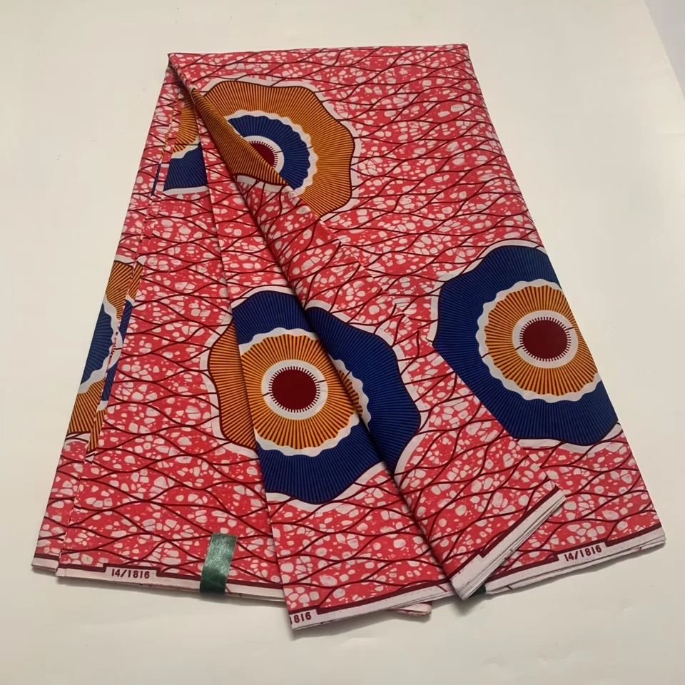 Guaranteed Veritable Original Wax African Real Wax Prints Fabric Nigerian 100% Cotton Ankara Batik Soft Pagne Helicoid Batik Wax