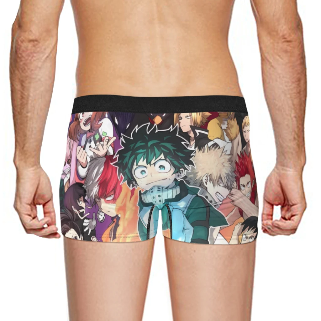 Anime-My-Hero-Academia Milk Silk Man Underwear Boxer Men Underpants Men's Panties Boxers Shorts