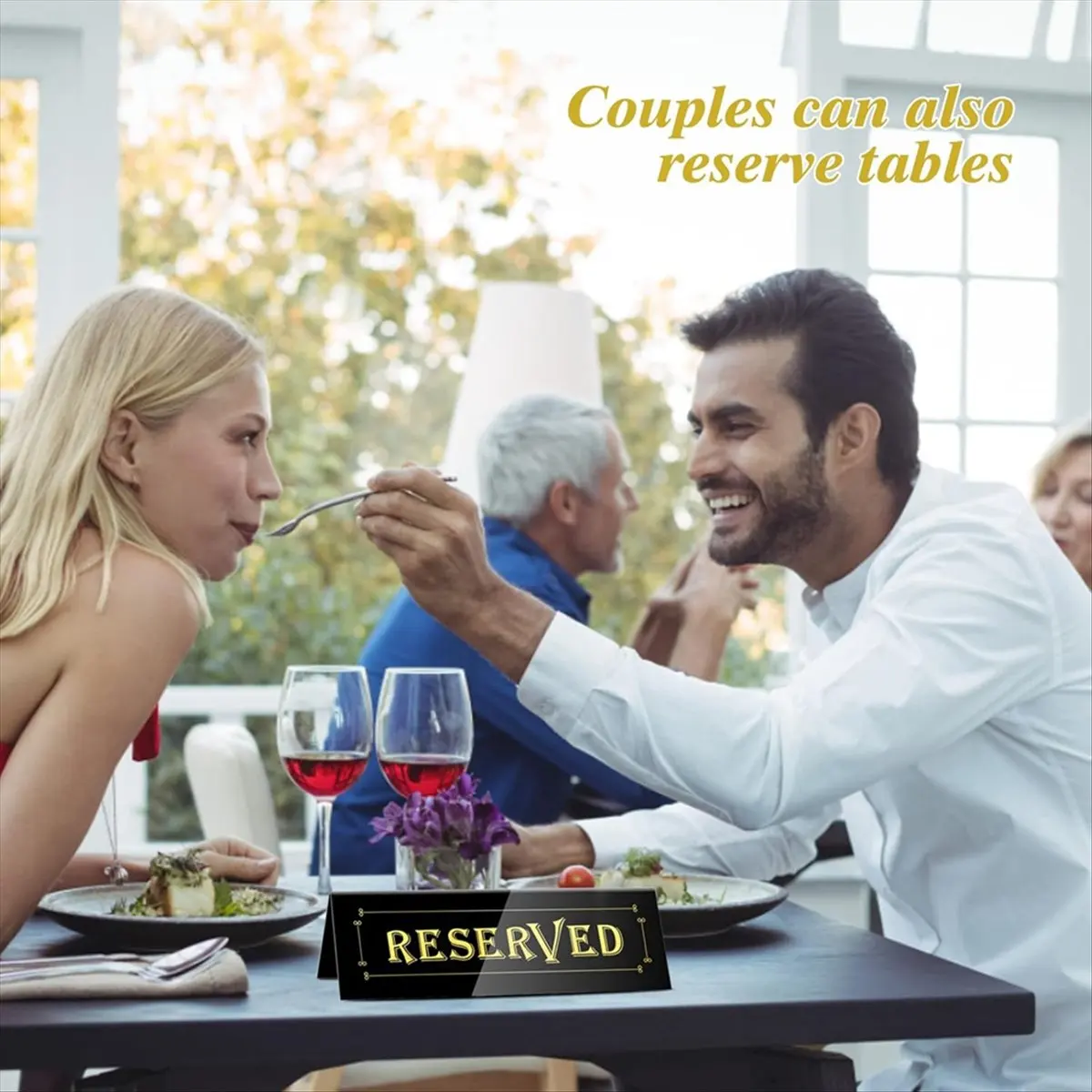 

A73P 20PCS Acrylic Reserved Table Tent Signs, Reservation Seat Signs for Wedding, Restaurant, Office, Meeting Chairs