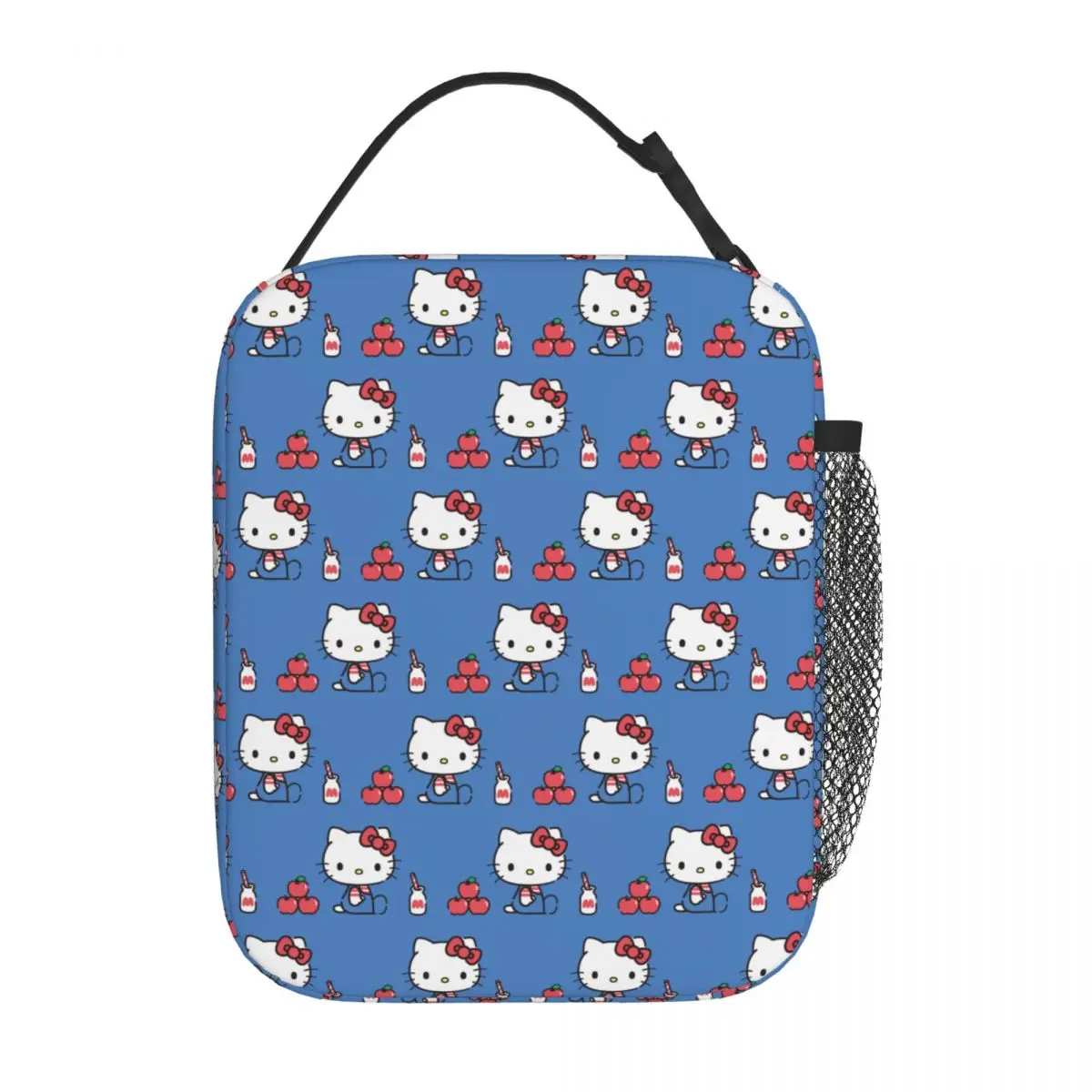 Borsa per il pranzo isolata Hello Kitty personalizzata per il cibo da viaggio in campeggio Resuable Thermal Cooler Lunch Box donna bambini