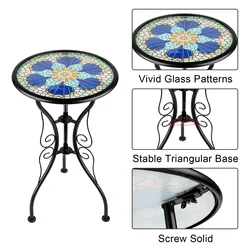 Meubles de jardin rétro et de terrasse, art du fer rural américain, tables et chaises de jardin extérieures de luxe, balcon