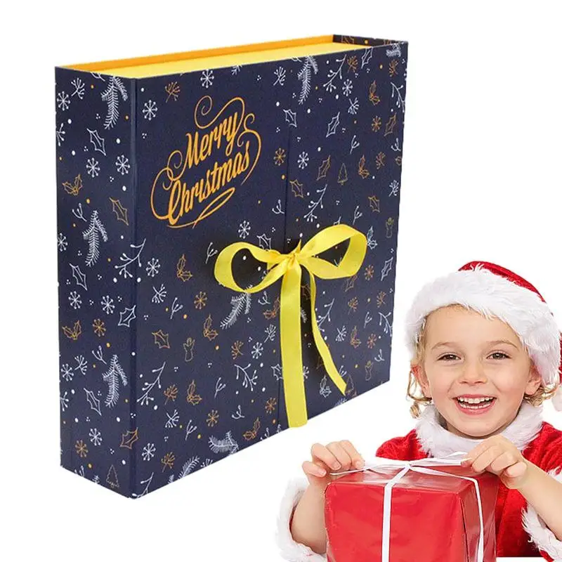 1pcs Custom Advent Calendar Empty Luxury Cardboard Paper Gift Beauty Advent Calendar Box Cosmetic Packaging Countdown Gift Box