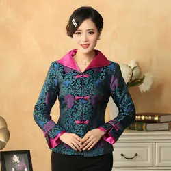 Aesthetics Women Vintage Coat Flower Pattern Tapestry Double Layered Collar Design Slim FIt Outfit Red Orange Blue Chic Coats