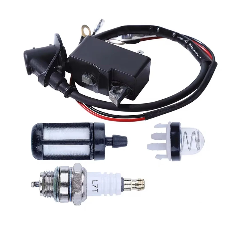 42381301A Ignition Coil Spark Plug Kit Primer Bulb Fuel Filter For Stihl TS400 TS410 TS420 Cut Off Saw 42384001301 42384001307