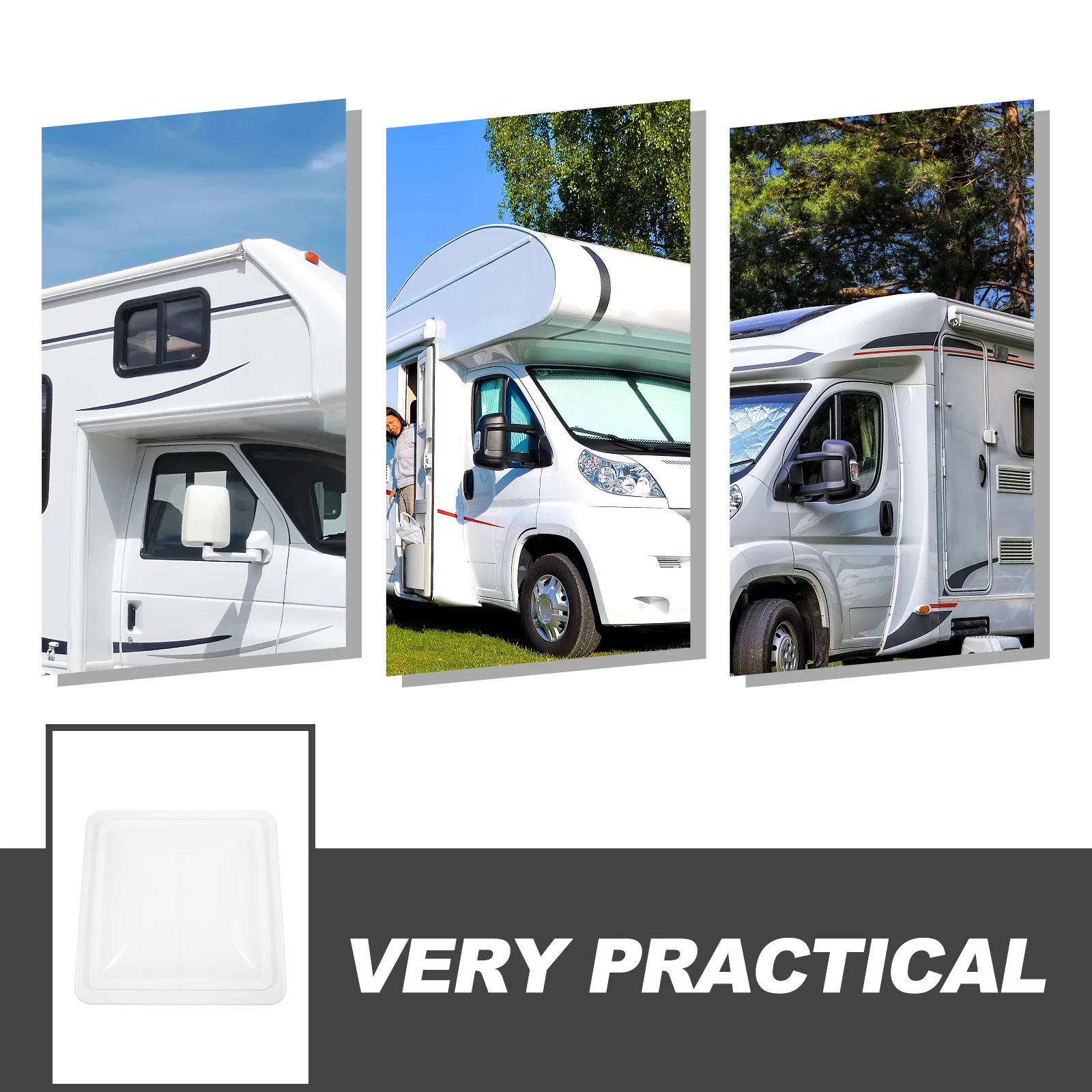 

Rv Vent Replacement Window Ventilation Cover Camper Roof Vent Cover Modified Hood Fresh Air Insulated Rainproof Caravan