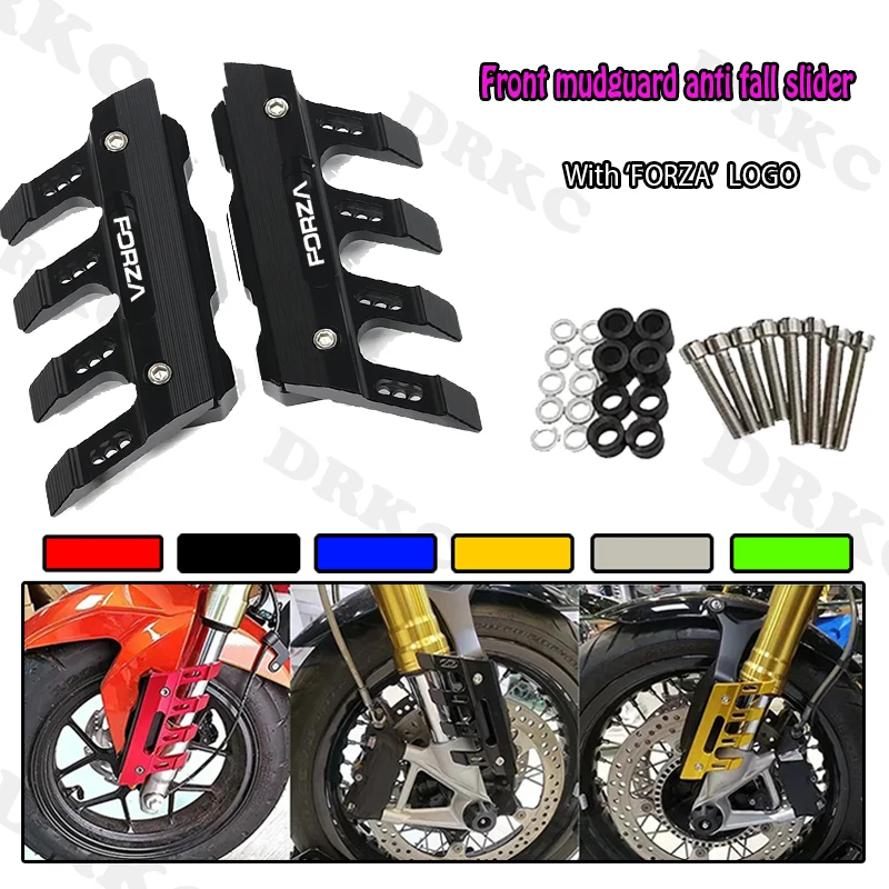 

Для Honda Forza 125 250 300 350 мотоциклетное крыло, передняя вилка, защитный блок, переднее крыло, слайдер, аксессуары для защиты от падения