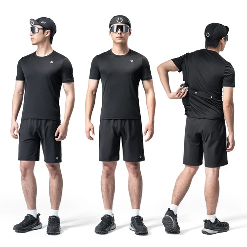 Imagen 2 del producto ROCKBROS-Camiseta deportiva de manga corta para ciclismo, camiseta de verano para bicicleta de montaña, camiseta de tela transpirable 100% poliéster, protección solar