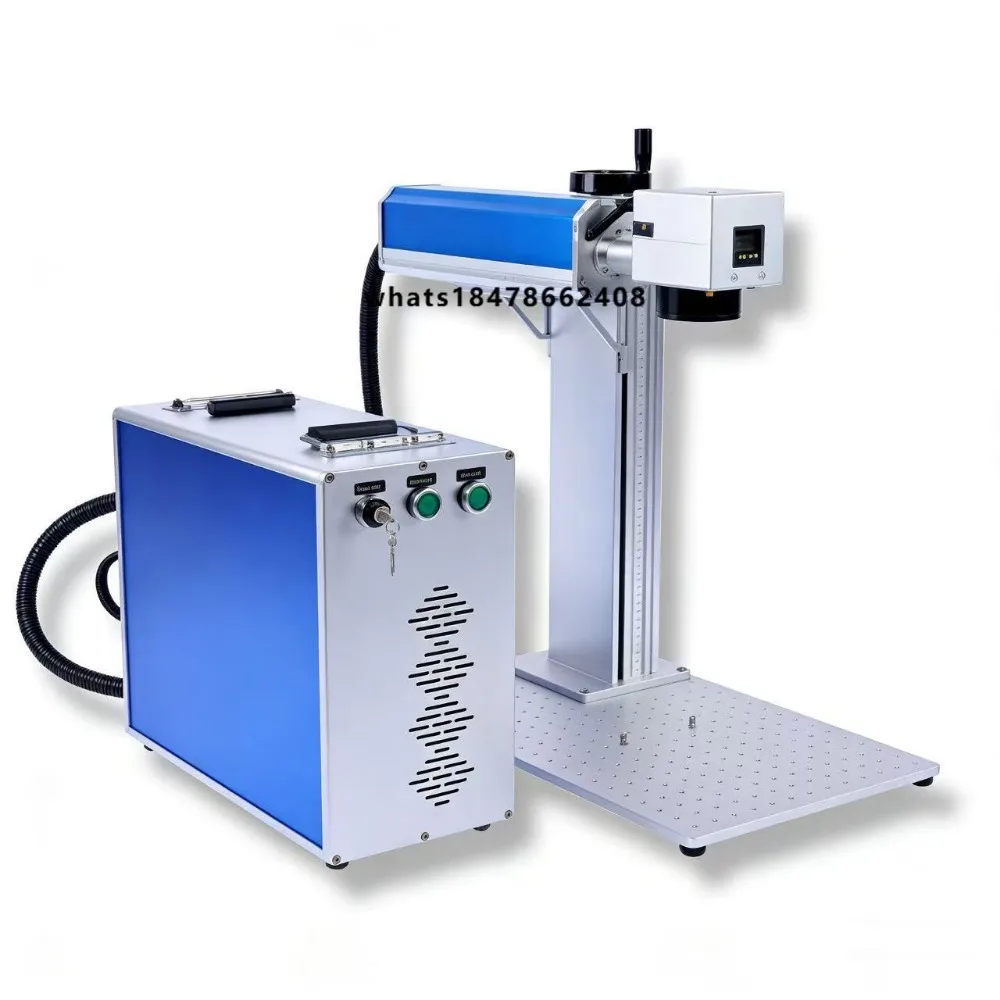 30W Digital Desktop Fiber Marking Machine for Metal Engraving Supporting DXF/AI/PLT/BMP Formats
