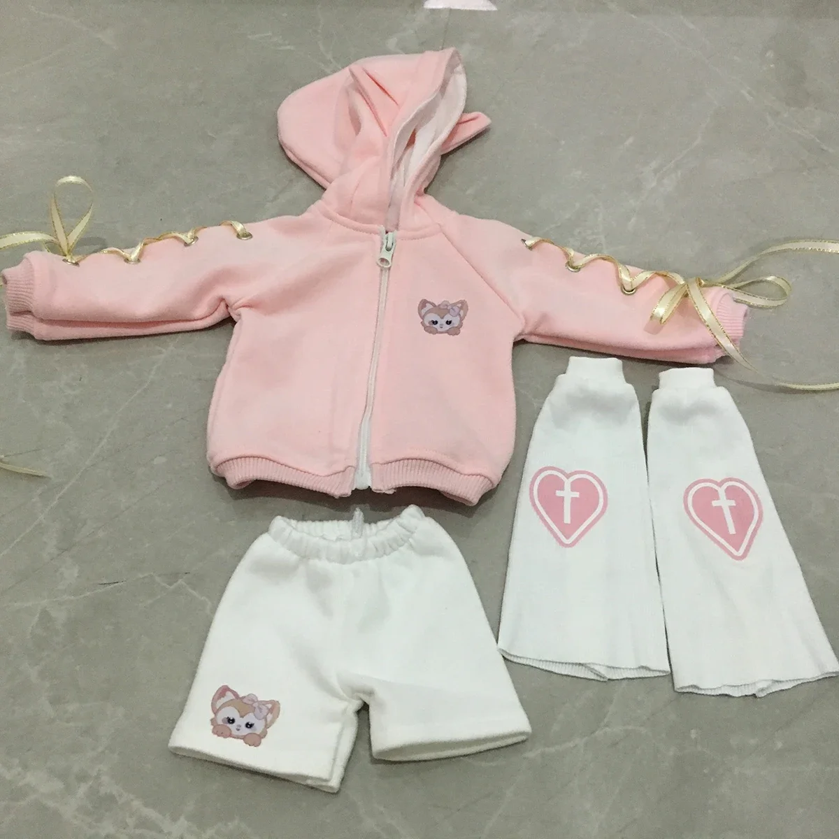 1/3 Doll's Clothes for 60 To 64cm Bjd Doll Hooded Coat Shorts Leg Covers Suit Diy Girl Toys Dress Up Doll Accessories,no Doll