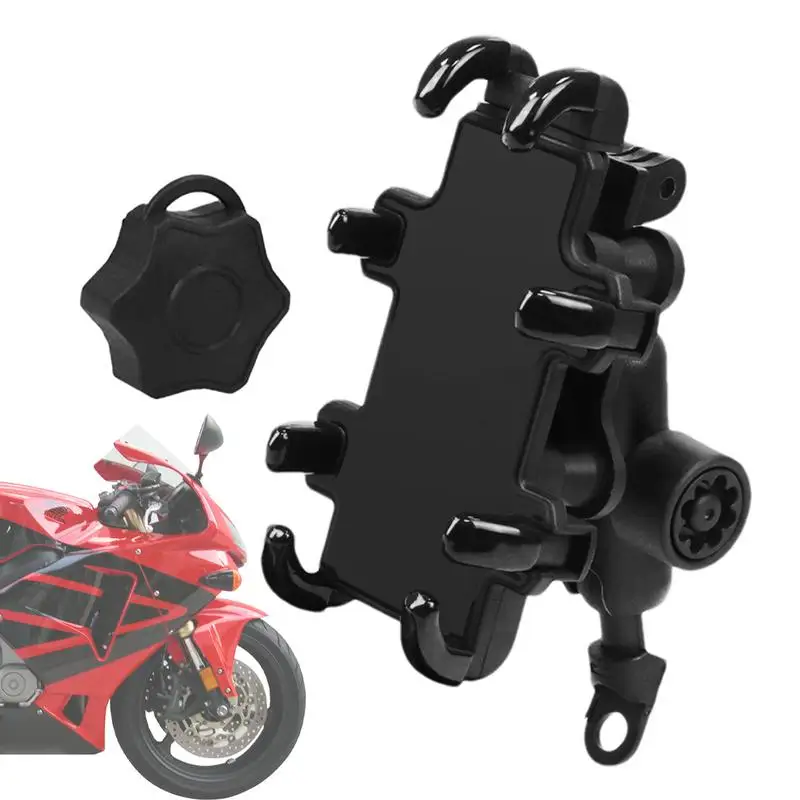 

Motorcycle Phone Holder Alloy Anti Theft Phone Holder 360 Degree Rotatable Mount Univversal Bicycle Phone Holder Stand