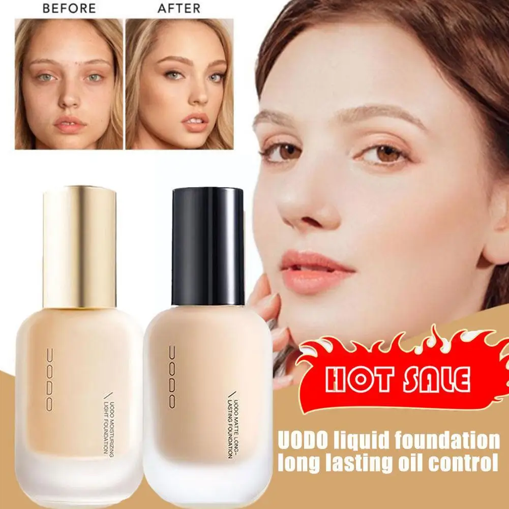 UODO 30ml Liquid Foundation Concealer Long-lasting BB Cream FSkin for A Lasting Bright Dry To Oily Skin Care F6L5