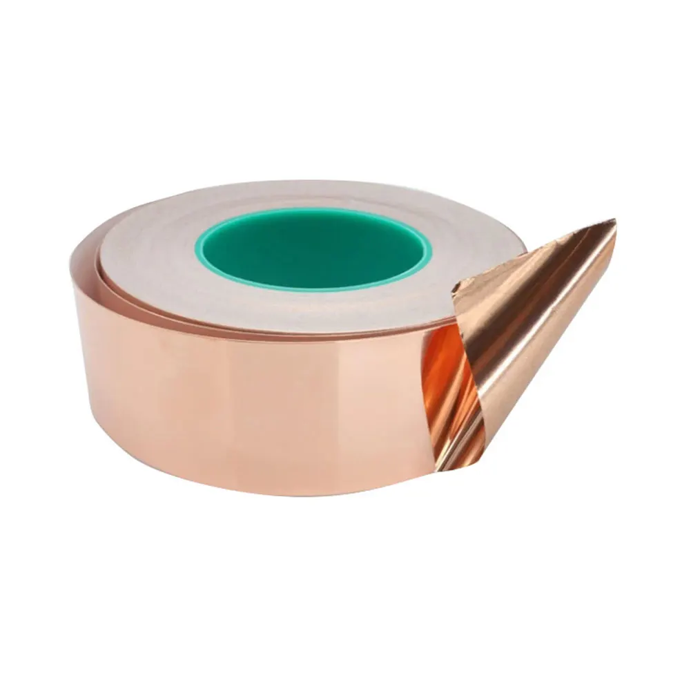 Copper Foil Conductive Adhesive Double Conductive Copper Foil Tape High Temperature Resistance for Computer PDA PDP LCD Display