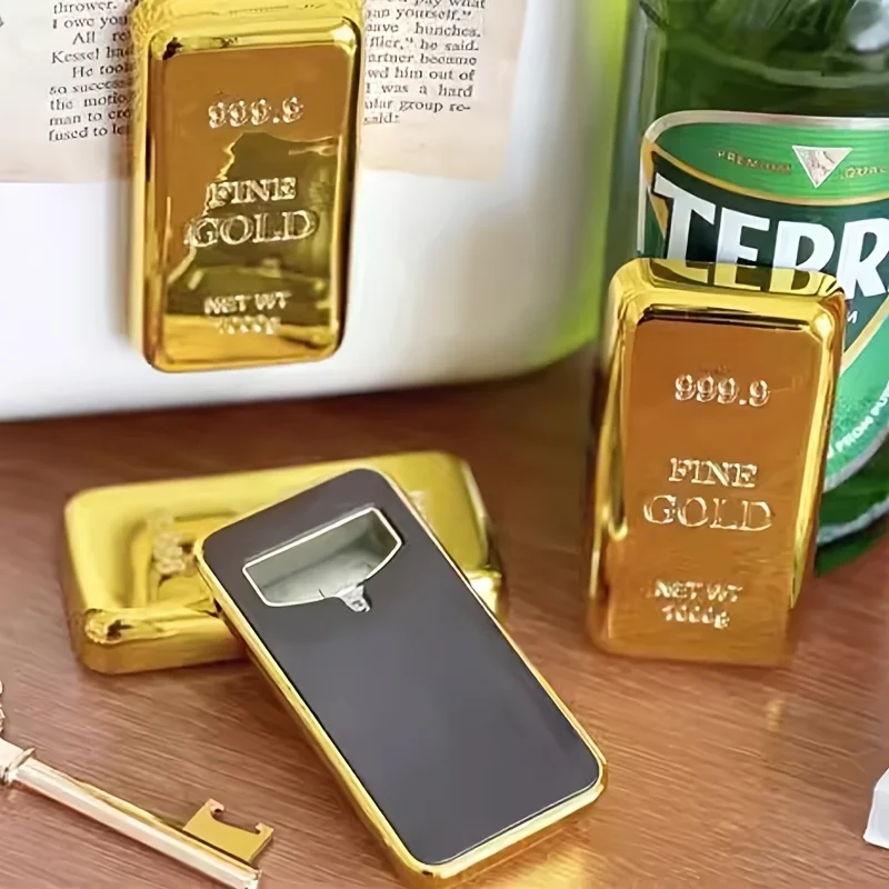 

Stainless Steel Bottle Opener Set Creative Magnetic Refrigerator Decoration No Electricity Needed For Kitchen And Dining Room Gi