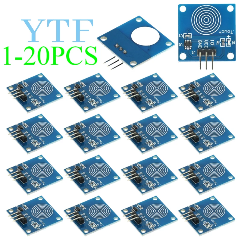 

1-20PCS Touch Switch Module TTP223B 1 Channel Jog Digital Capacitive Touch Sensor For Arduino DIY KIT