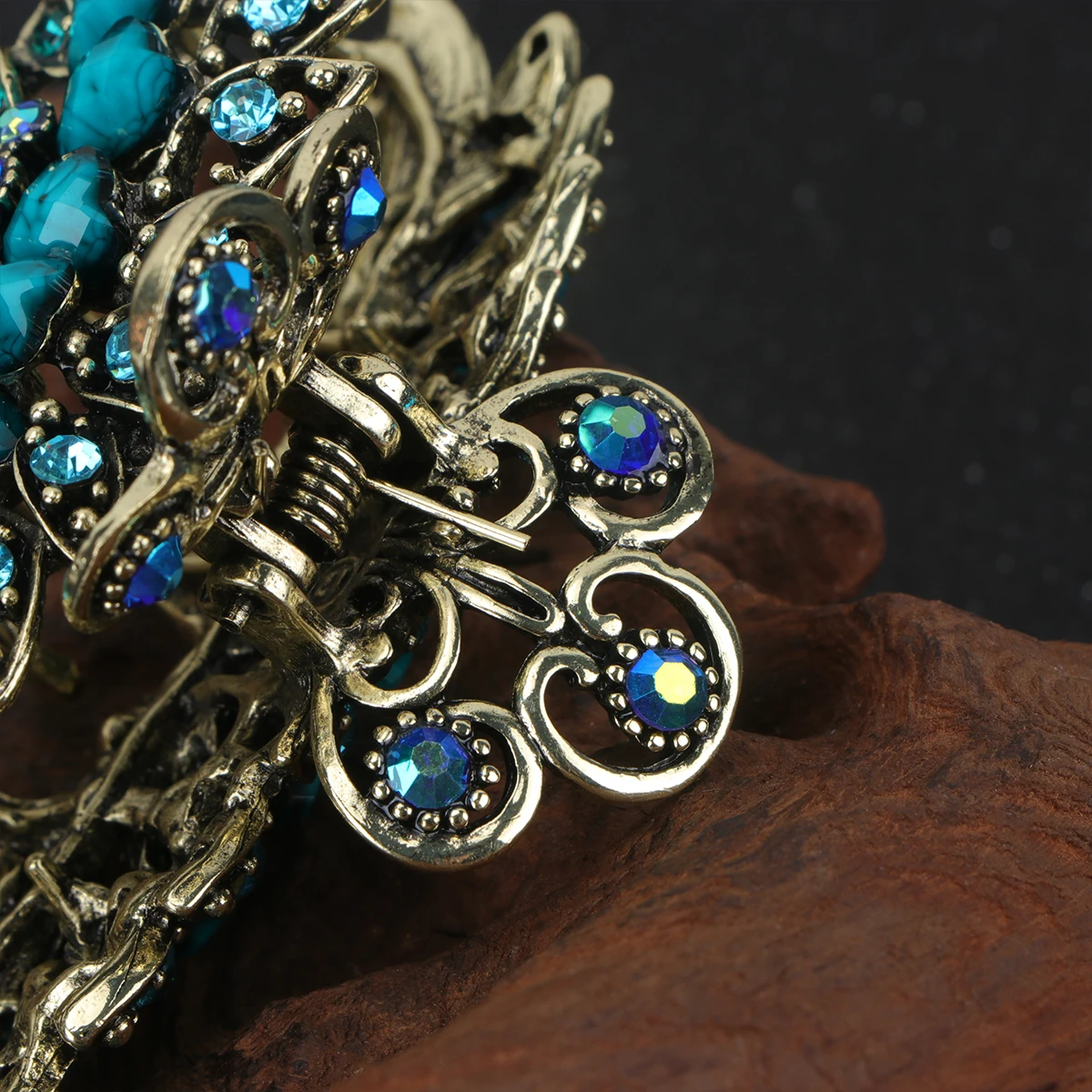 

Rhinestone Hair Clips Vintage Jaw Clip for Women Girls Fashion Ponytail Catch Clip Durable High Quality Gifts Easter New Year