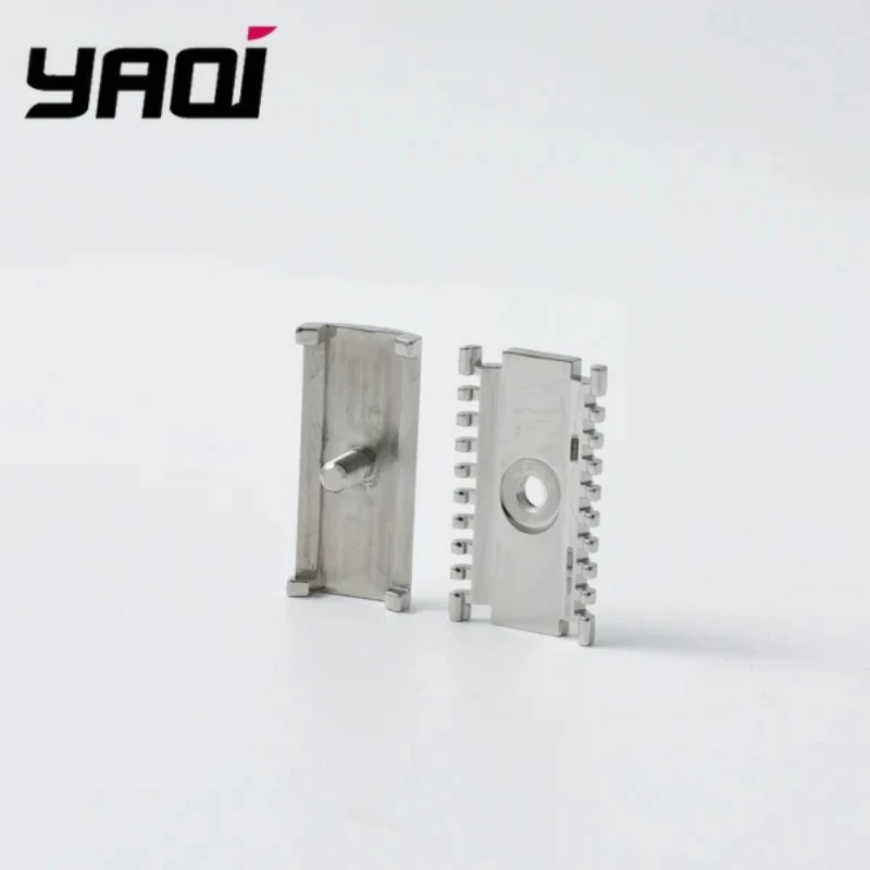 

YAQI 1.50 OC Sentinel Ssp Safety Razor Head for Men 316 Stainless Steel Polished Finish with 1.5mm Blade Gap