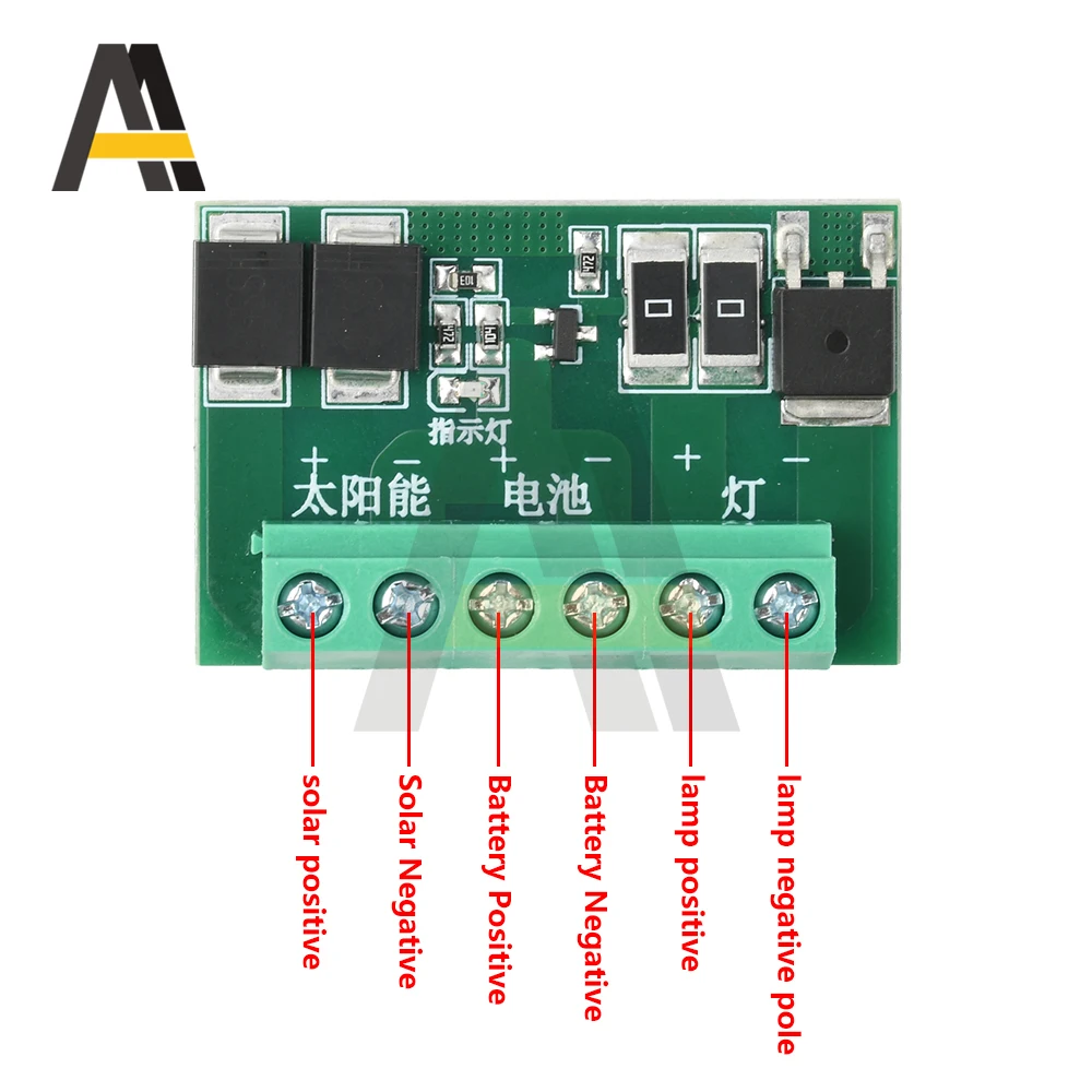 Circuito di controllo dell'illuminazione stradale solare DC 6-45V Luce a LED Scheda di azionamento completamente automatica Interruttore della luce Regolatore di carica solare