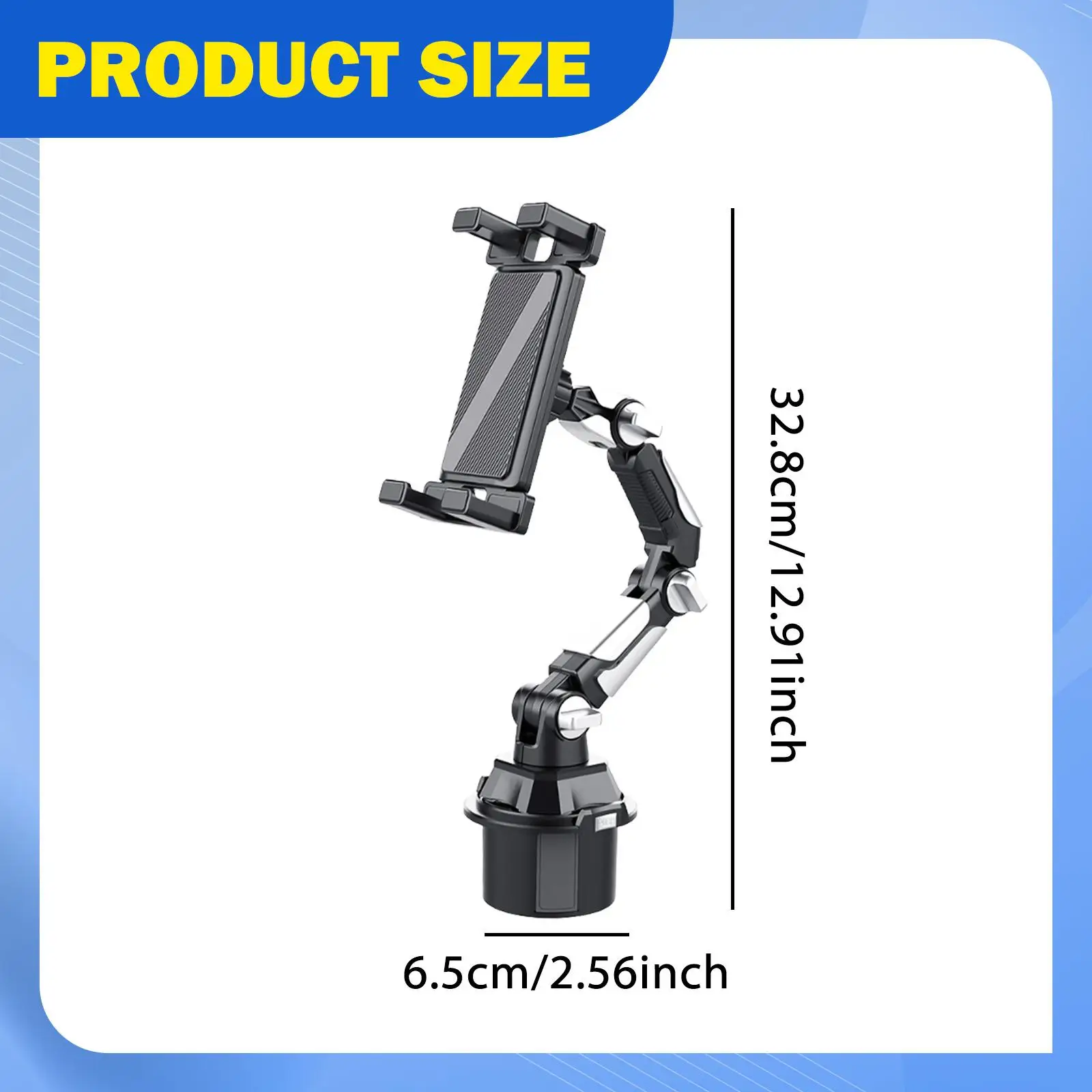 Support de téléphone de voiture rétractable léger pour Smartphones multifonctionnel réglable anti-dérapant 360 °   Support de rotation