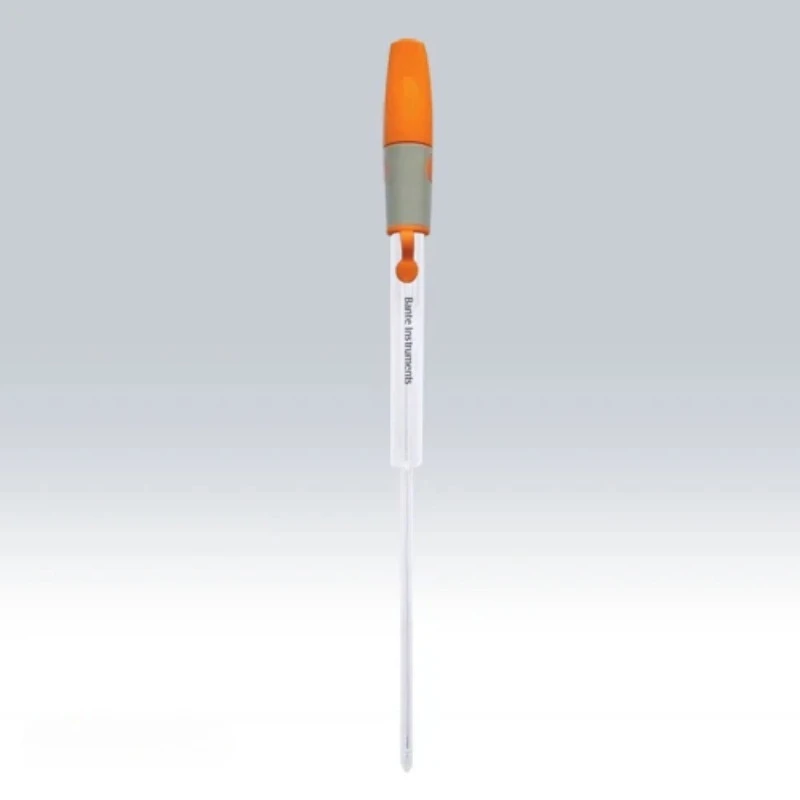 Micro pH sensor for small volume samples in nuclear magnetic resonance tubes