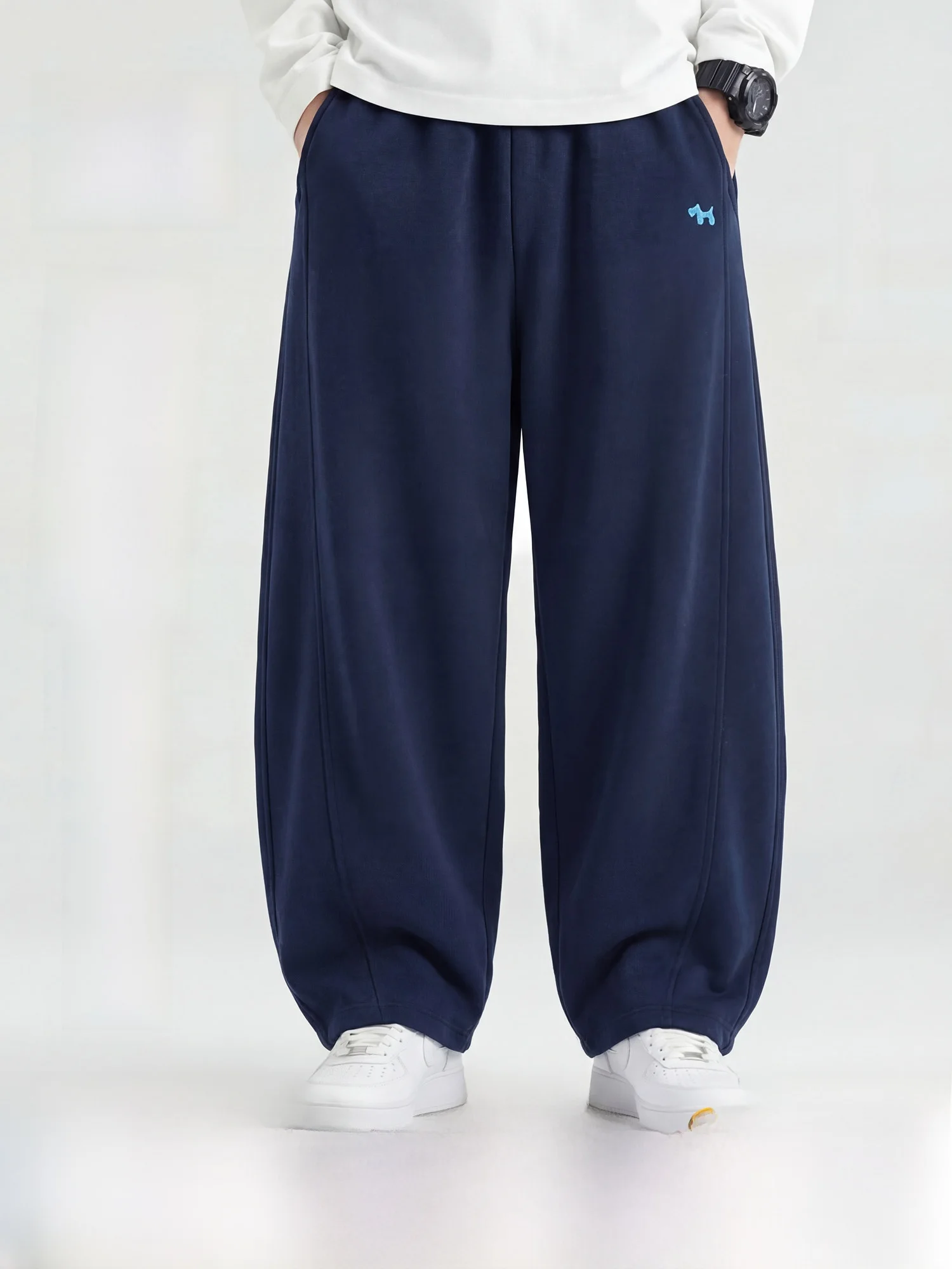 Loose Boys' Knife-Shape Sports Pants Children's Long Trousers Autumn Sweatpants Big Kids' Loose Cotton Blend Casual Pants