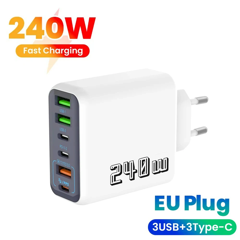 240W 6 Ports Usb C …